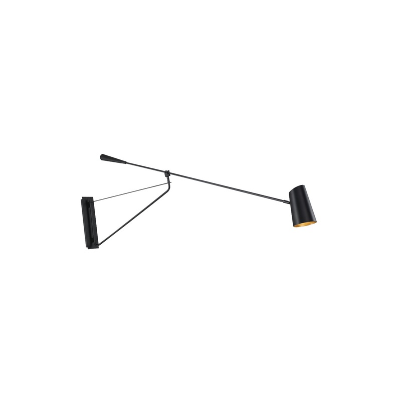 Stylus LED Wall Light in Black & Gold