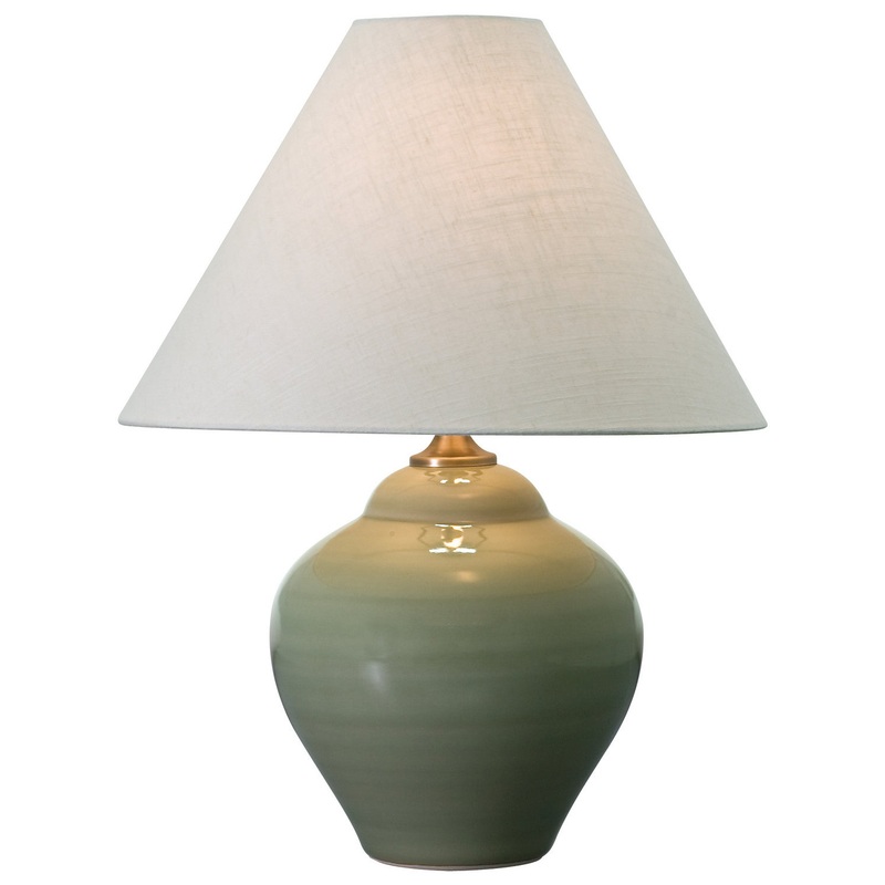 Scatchard 21.5" Table Lamp with Cream Linen Hardback