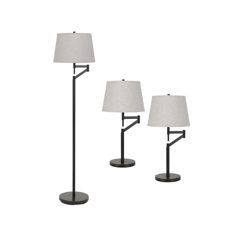 3-Piece Swing-Arm Lamp Set