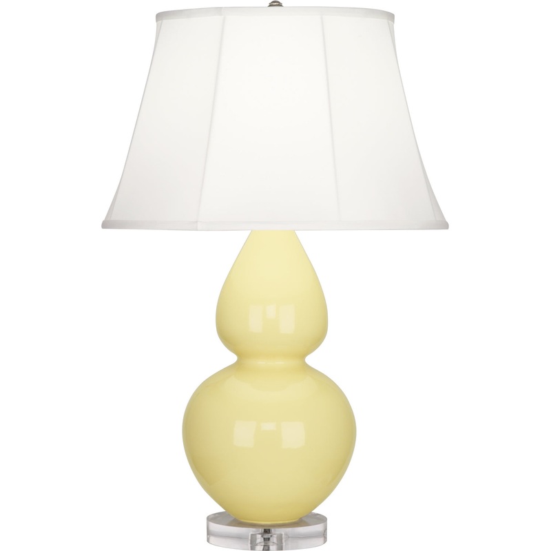 Double Gourd Table Lamp with Lucite Base
