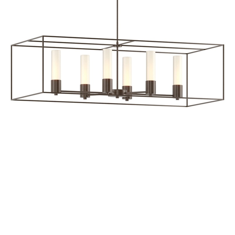 Portico Pendant with Opal Glass