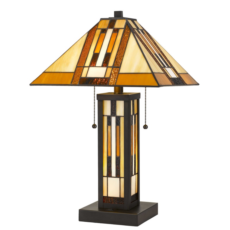 Tiffany Table Lamp with Night Light