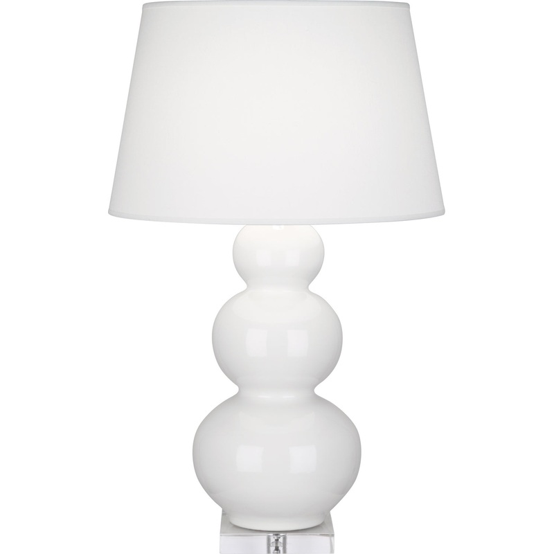 Triple Gourd Table Lamp with Lucite Base