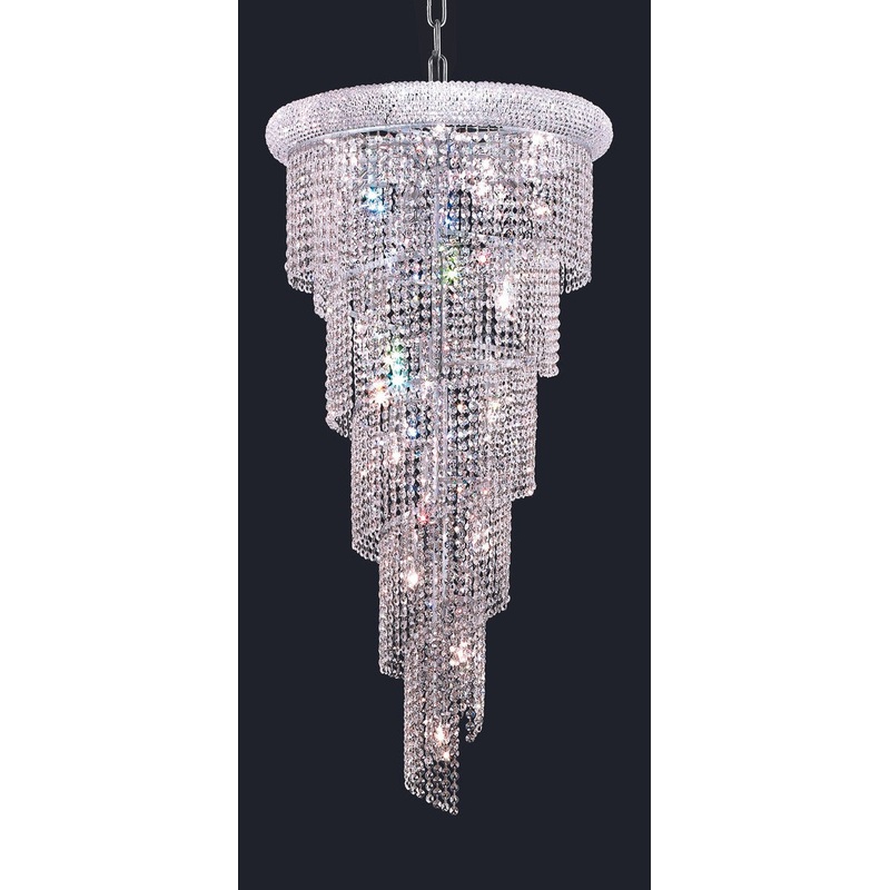 Spiral 18-Light Chandelier