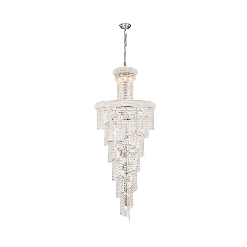 Spiral 28-Light Chandelier