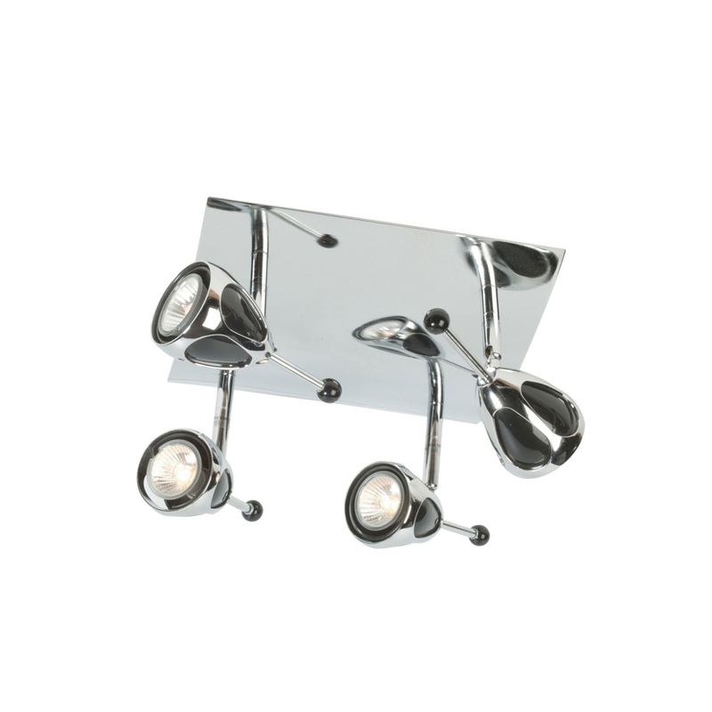 Mir Four Light Flushmount in Chrome