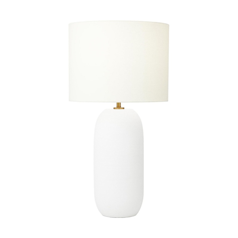 Fanny One Light Table Lamp in Matte White Ceramic
