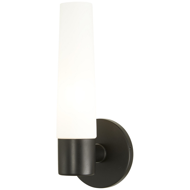 Saber One Light Wall Sconce in Coal