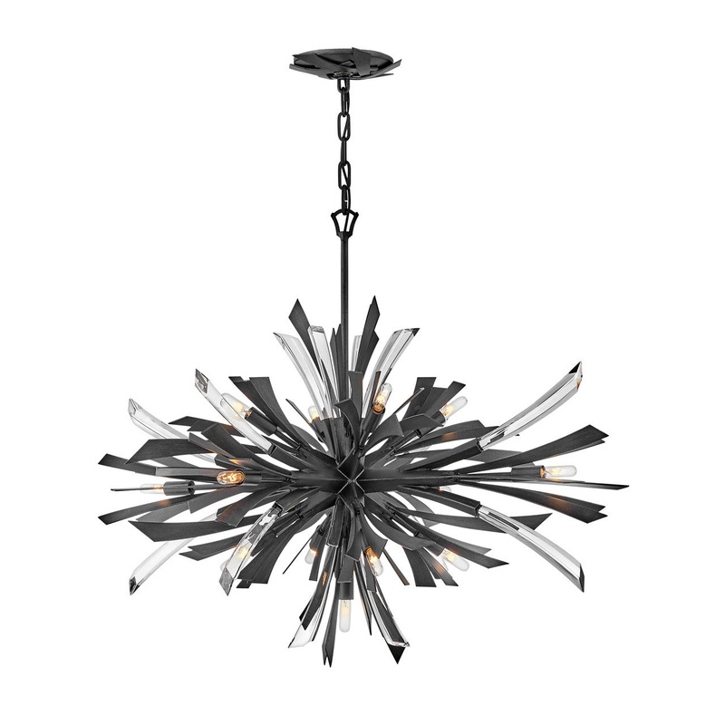 Vida LED Pendant in Brushed Graphite