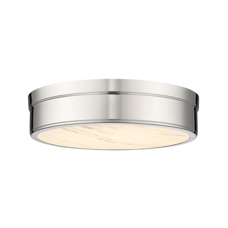 Anders LED Flush Mount in Polished Nickel