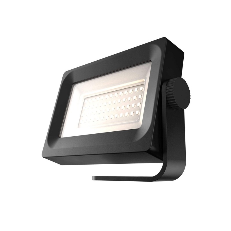 One Light Flood Light in Black