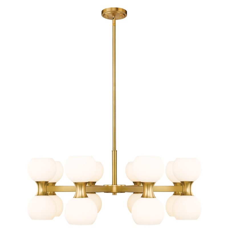 Artemis 16 Light Chandelier in Modern Gold
