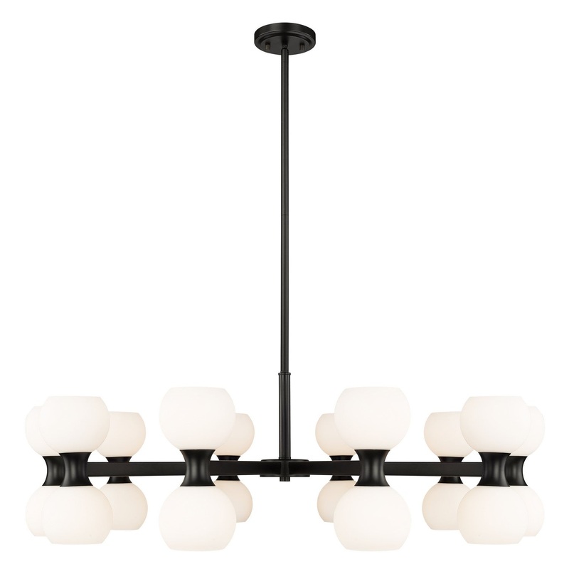 Artemis 20 Light Chandelier in Matte Black