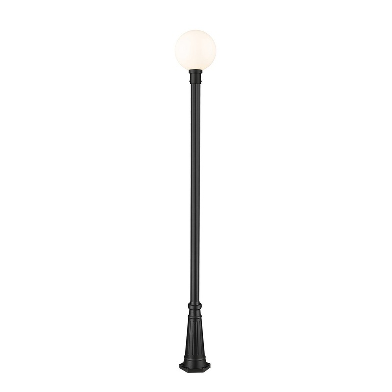 Laurent One Light Outdoor Post Mount in Black