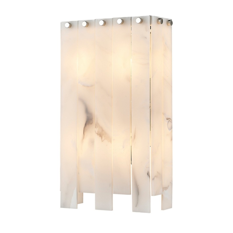 Viviana Four Light Wall Sconce in Polished Nickel