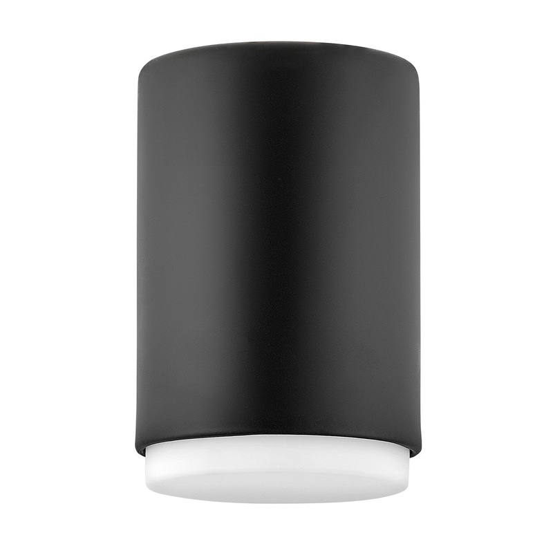 Cedric One Light Flush Mount in Black