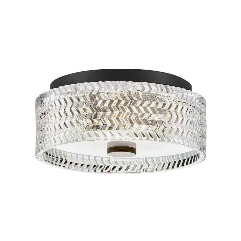Elle LED Flush Mount in Black