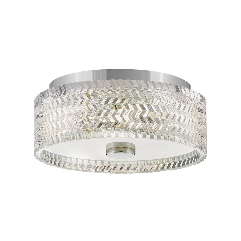 Elle LED Flush Mount in Chrome