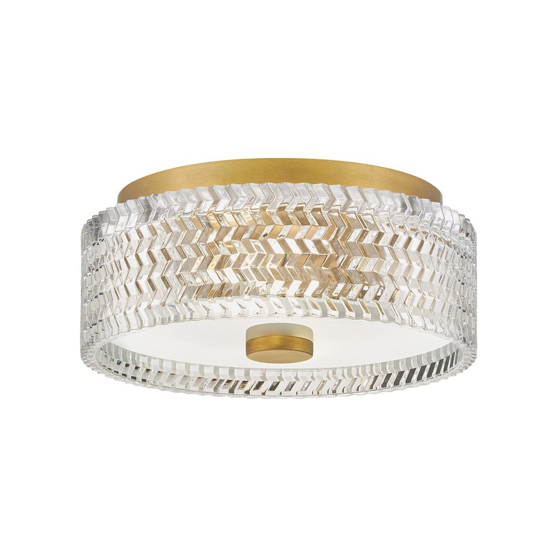 Elle LED Flush Mount in Heritage Brass