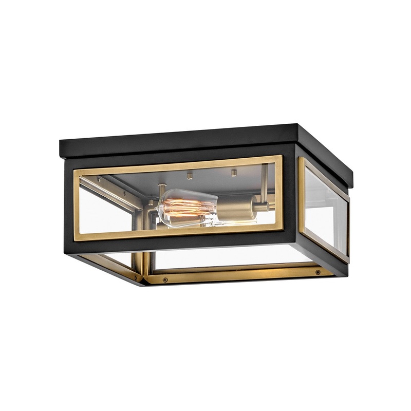Shaw LED Flush Mount in Black