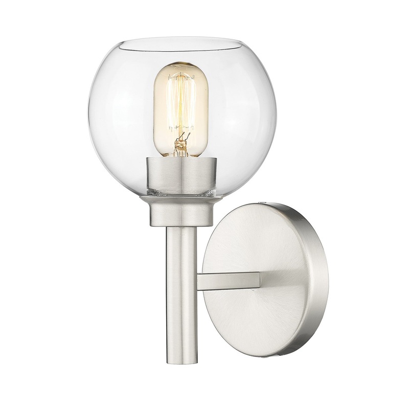 Sutton One Light Wall Sconce in Brushed Nickel