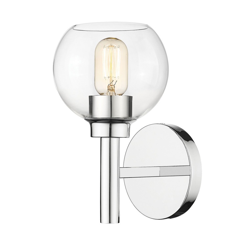 Sutton One Light Wall Sconce in Chrome