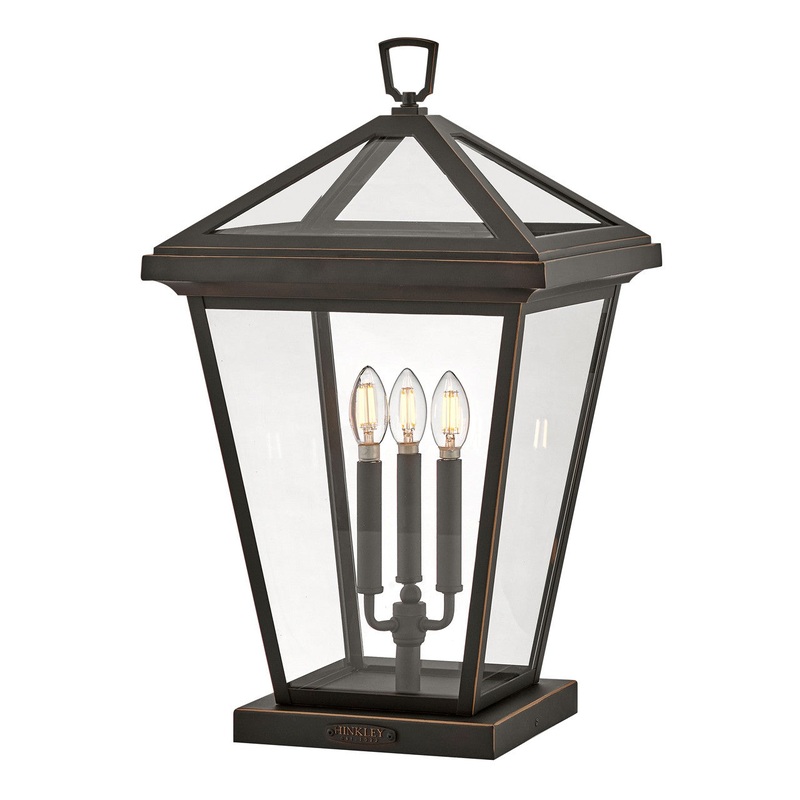 Alford Place LED Pier Mount Lantern in Oil Rubbed Bronze