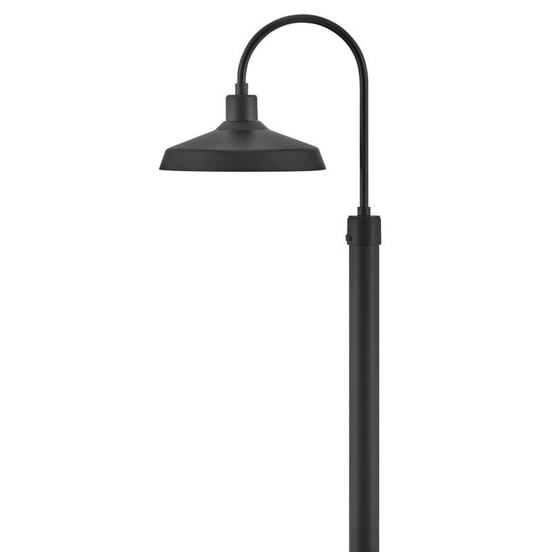 Forge LED Post Top or Pier Mount Lantern in Black
