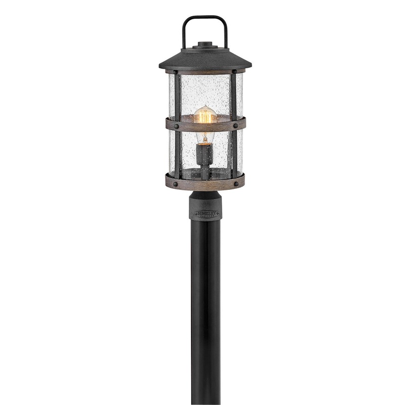 Lakehouse LED Post Top or Pier Mount in Aged Zinc