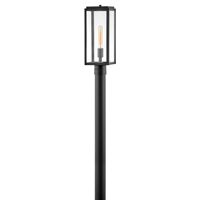Max LED Post Top or Pier Mount in Black