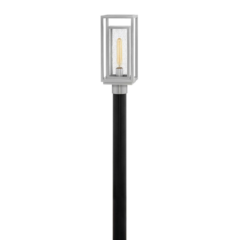 Republic LED Post Top or Pier Mount in Satin Nickel