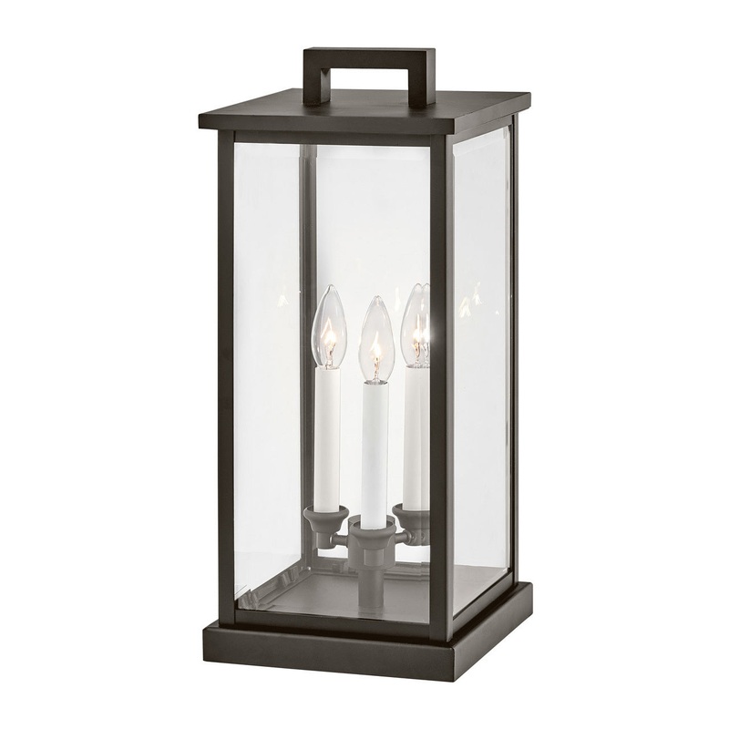 Weymouth Three Light Pier Mount in Oil Rubbed Bronze
