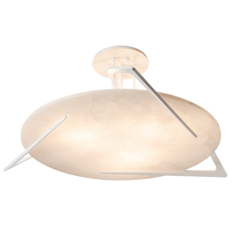 Callisto Semi-Flush in White