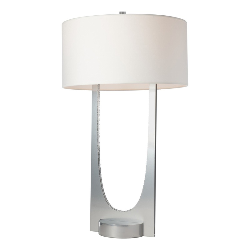 Cypress Table Lamp in Sterling with Sterling Accent
