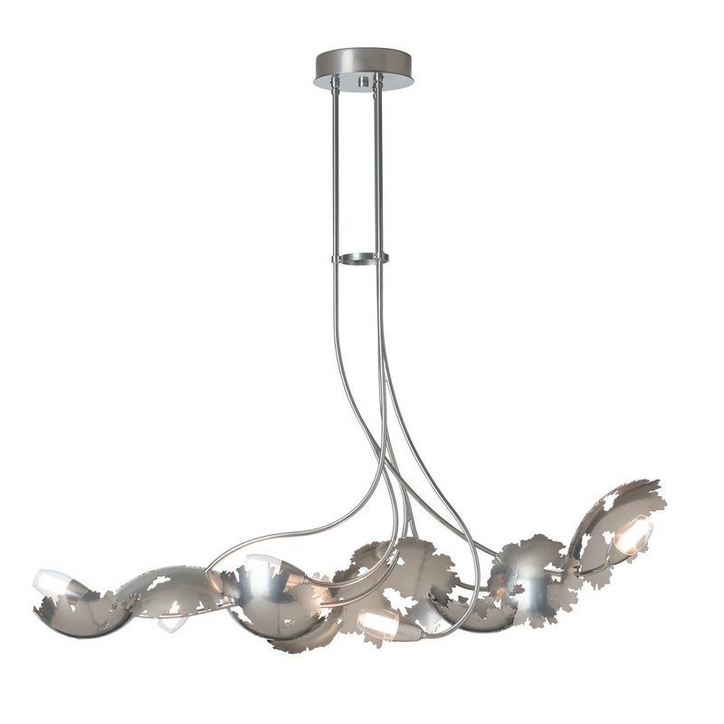 Pangea 6-Light Linear Pendant in Sterling
