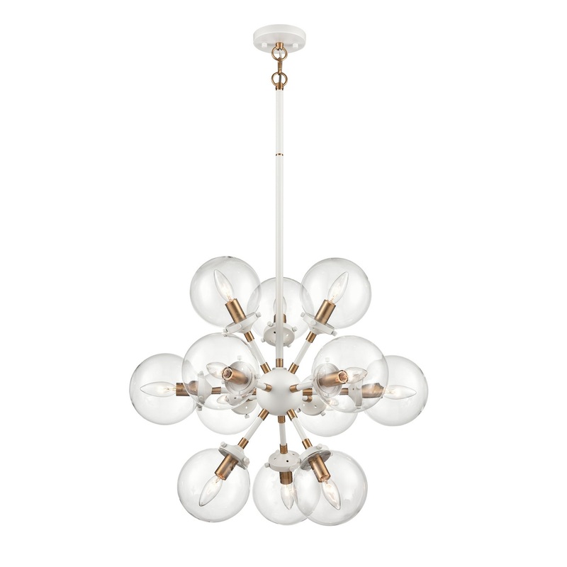 Boudreaux 12 Light Chandelier in Matte White