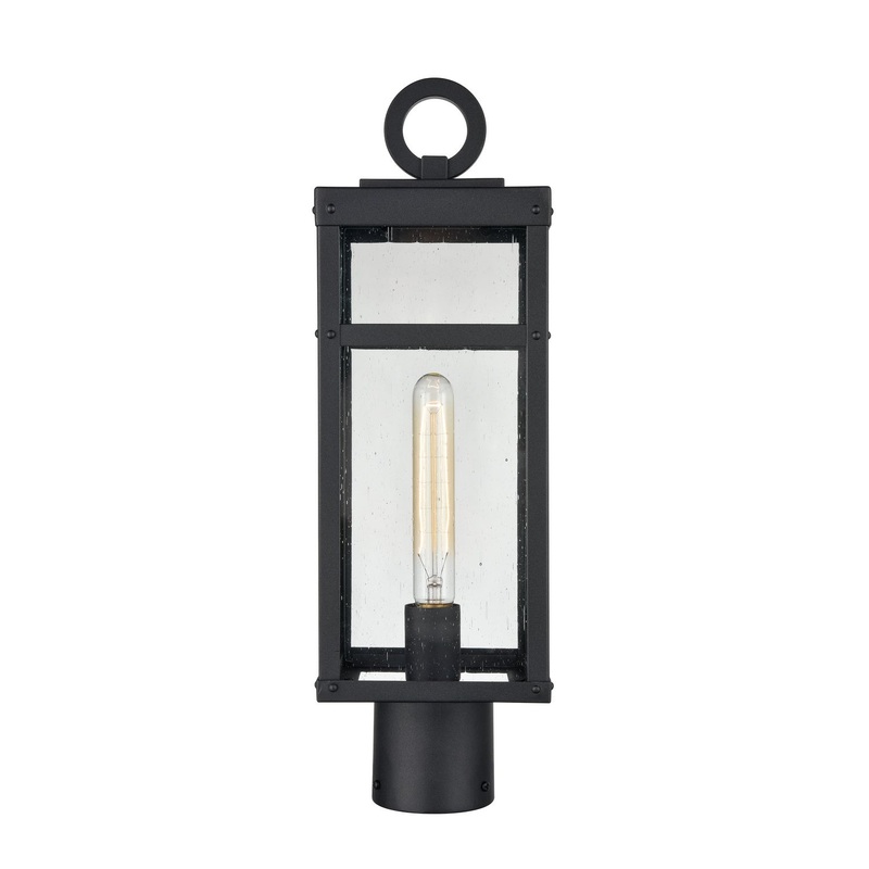 Dalton 1-Light Post Mount in Textured Black