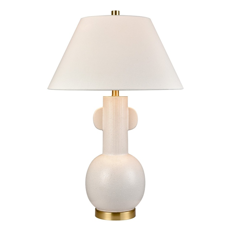 Avrea LED 1-Light Table Lamp in White