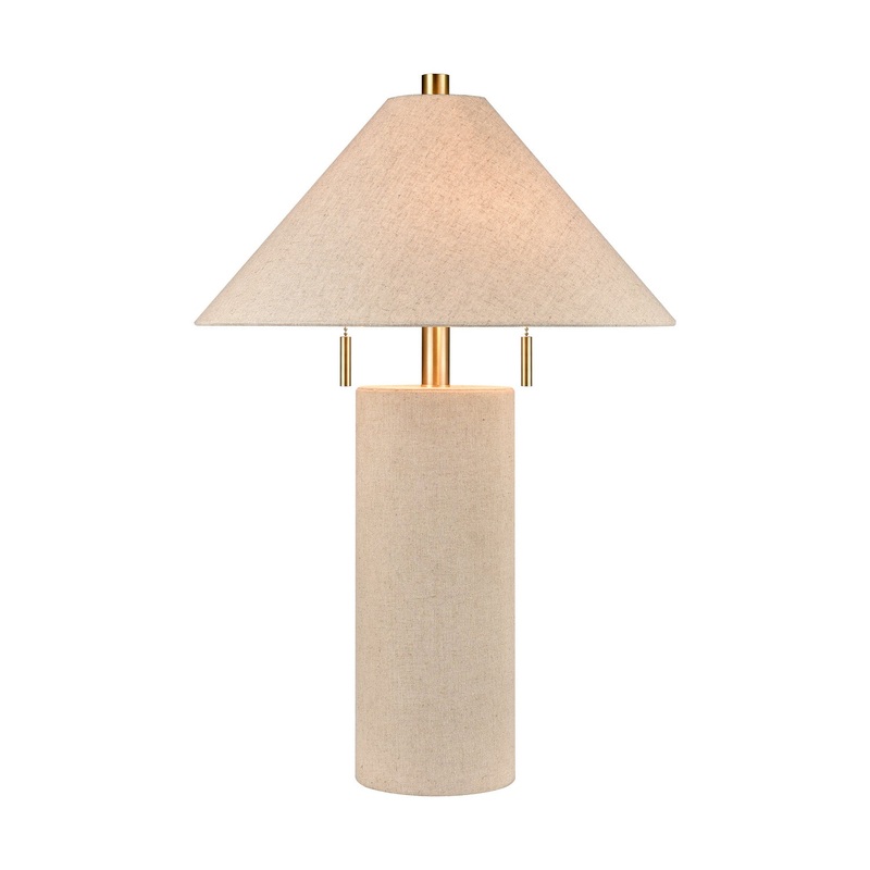 Blythe 2-Light Table Lamp in Oatmeal