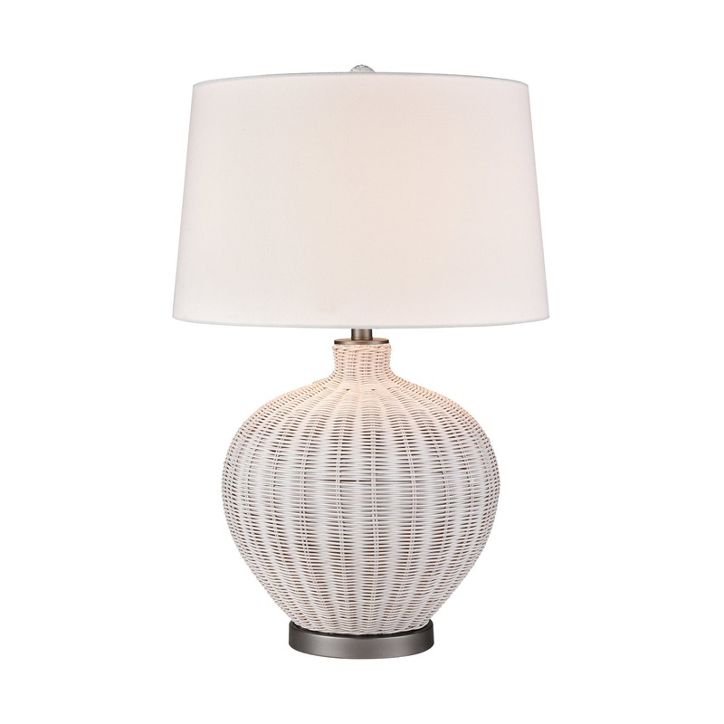 Brinley 1-Light Table Lamp in White