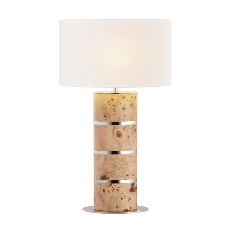 Cahill 1-Light Table Lamp in Brown