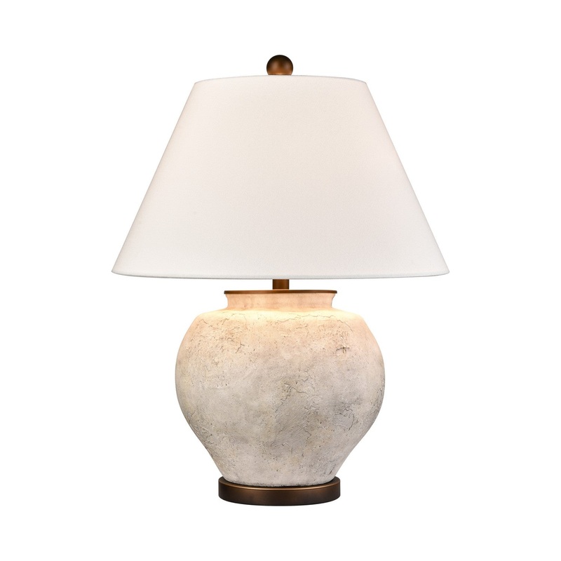 Erin LED 1-Light Table Lamp in White