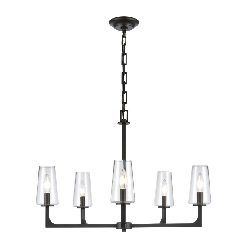 Fitzroy 5-Light Chandelier in Matte Black