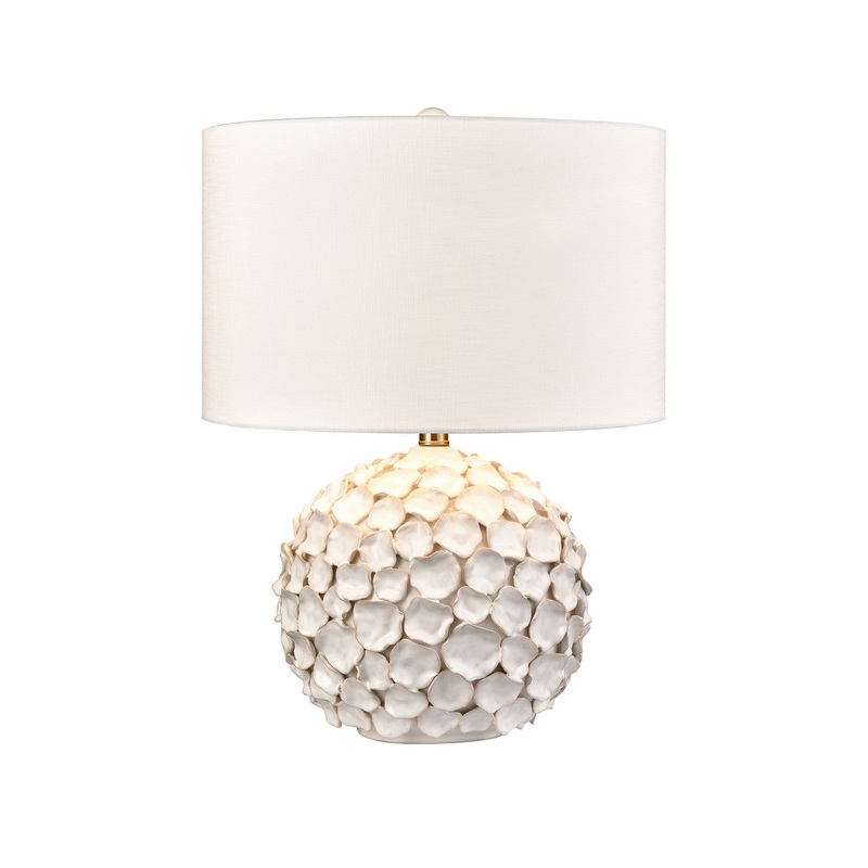 Gloria LED 1-Light Table Lamp in White