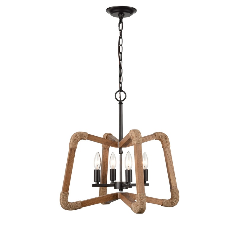 Pascal 4-Light Pendant in Natural