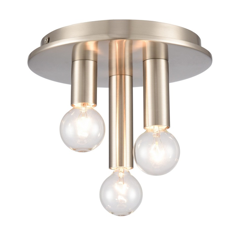 Pepper 3-Light Flush Mount in Brushed Nickel