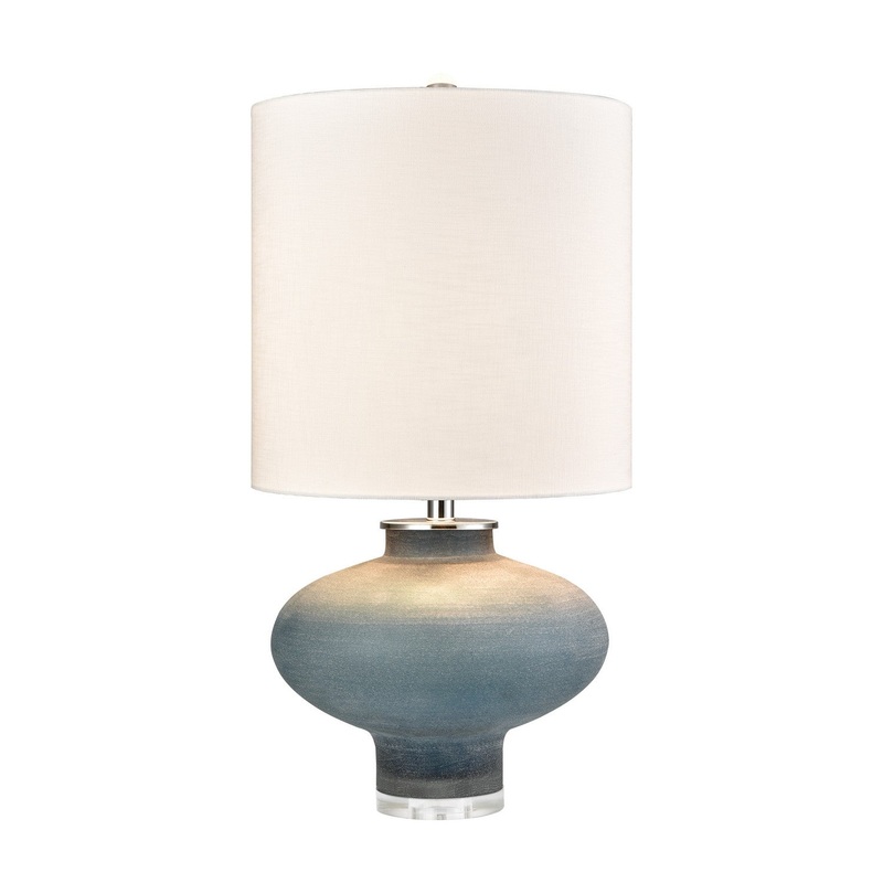Skye LED 1-Light Table Lamp in Blue