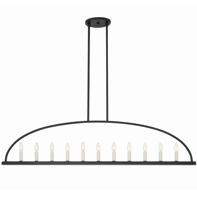 Abbott 11-Light Chandelier in Black