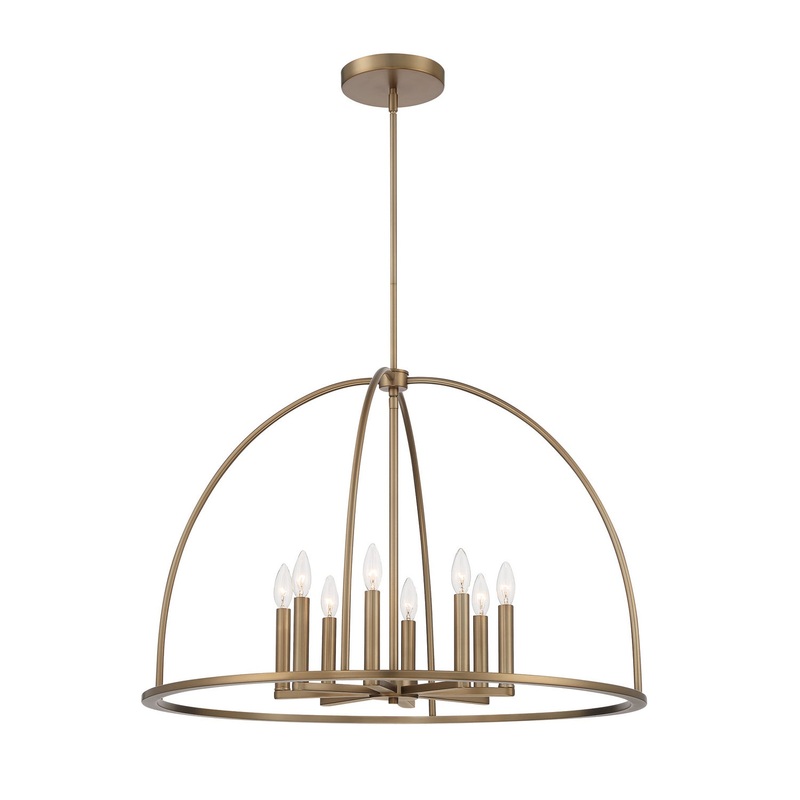 Abbott 8-Light Chandelier in Vibrant Gold