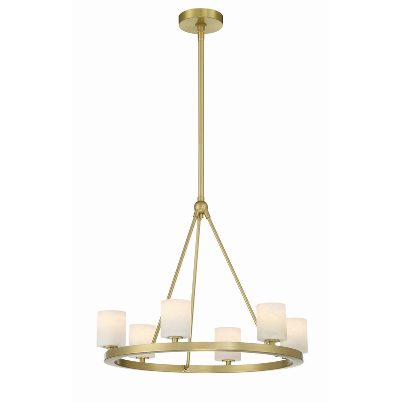 Aragon LED Chandelier in Soft Brass